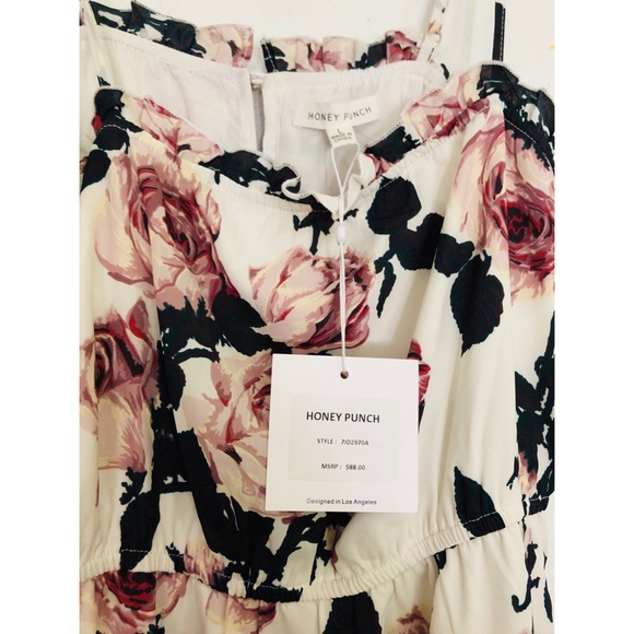 NWT Honey Punch Floral Dress - Picture 4 of 7